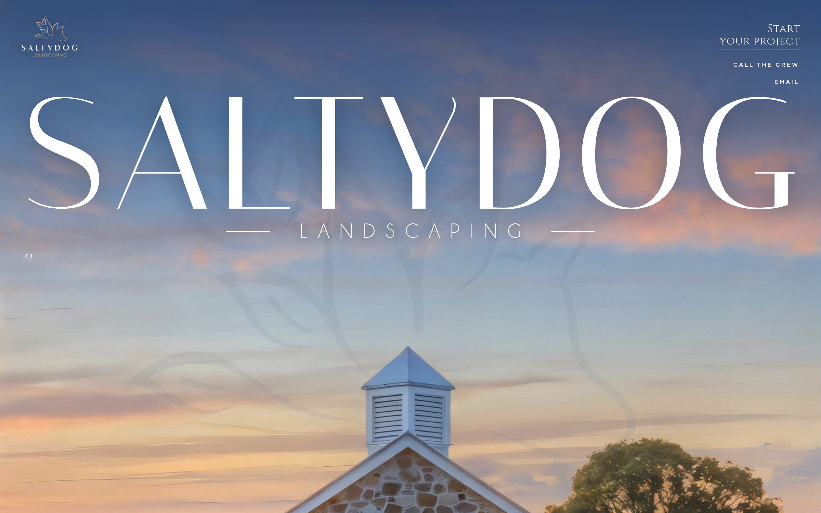 The SaltyDog Landscaping draft website